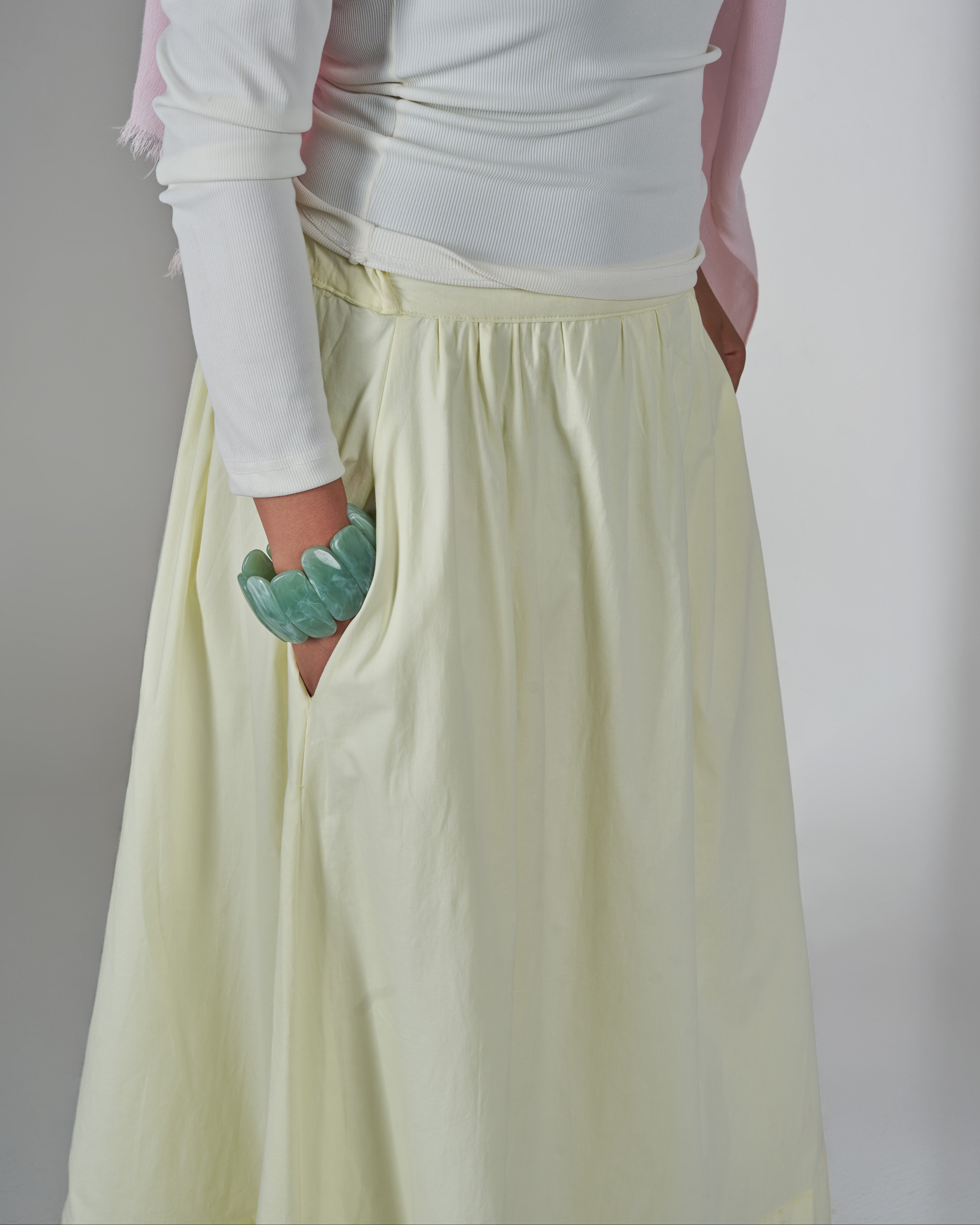 Poplin Skirt - Lemon Sorbet