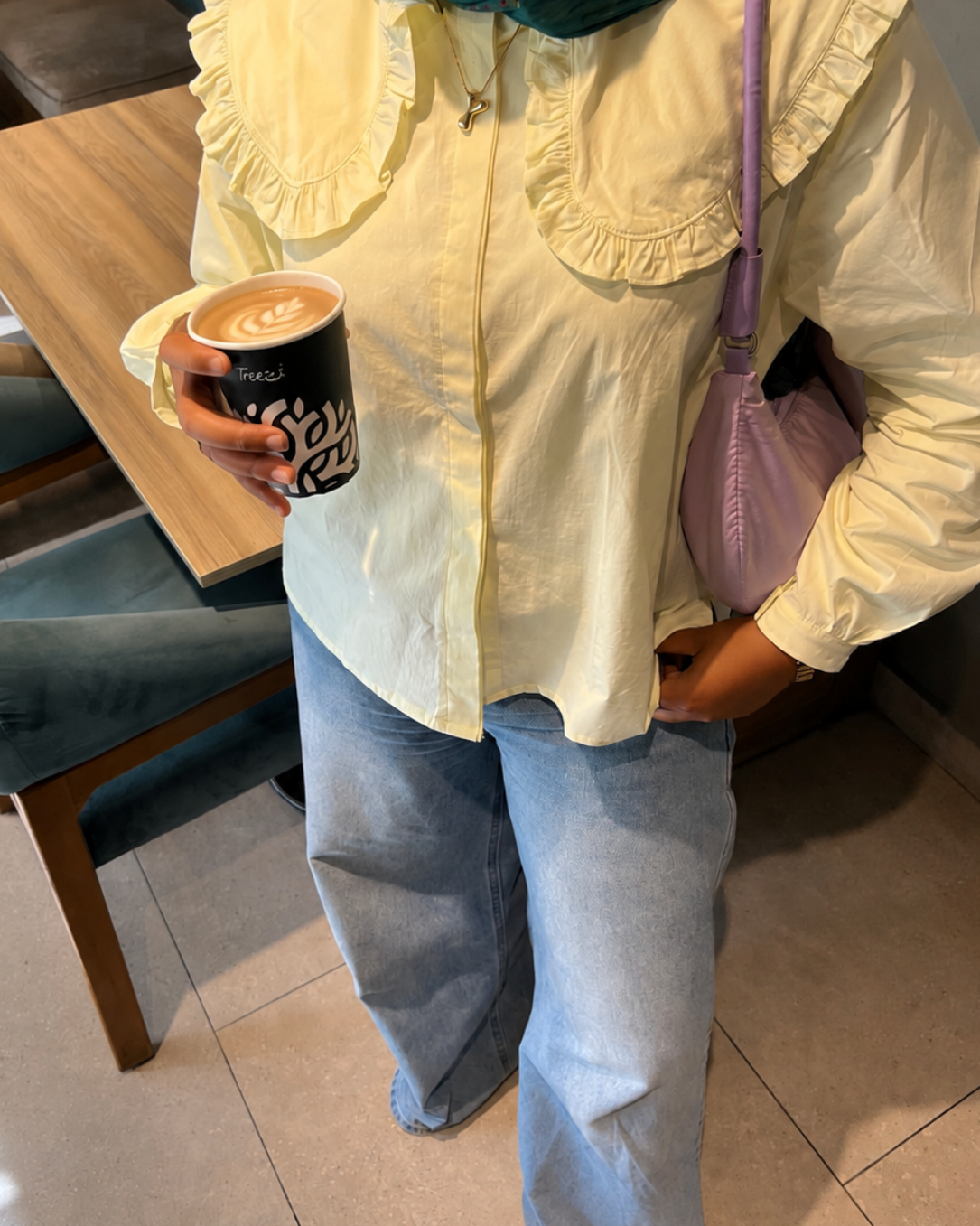 The Ruffle Blouse - Lemon Sorbet