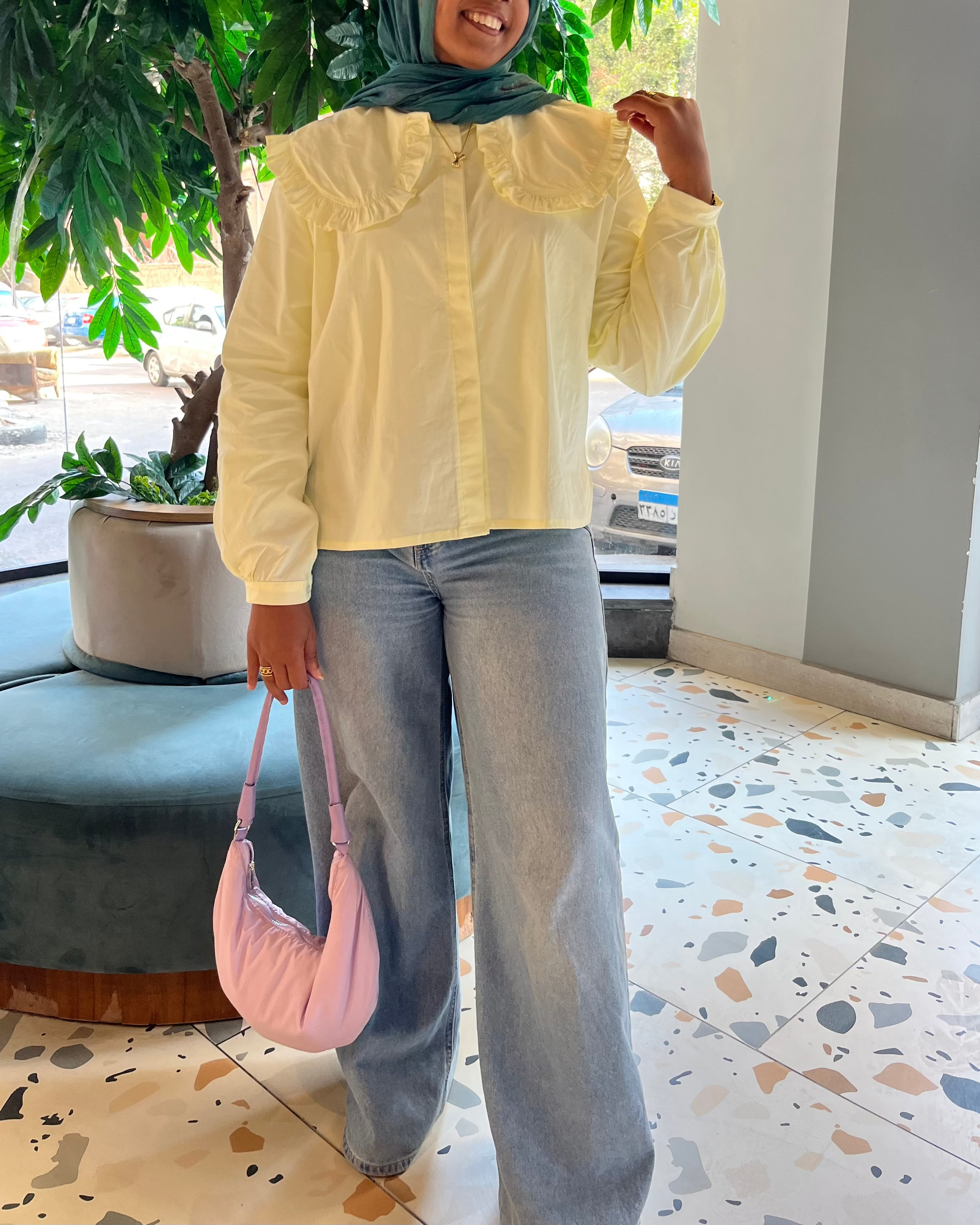 The Ruffle Blouse - Lemon Sorbet