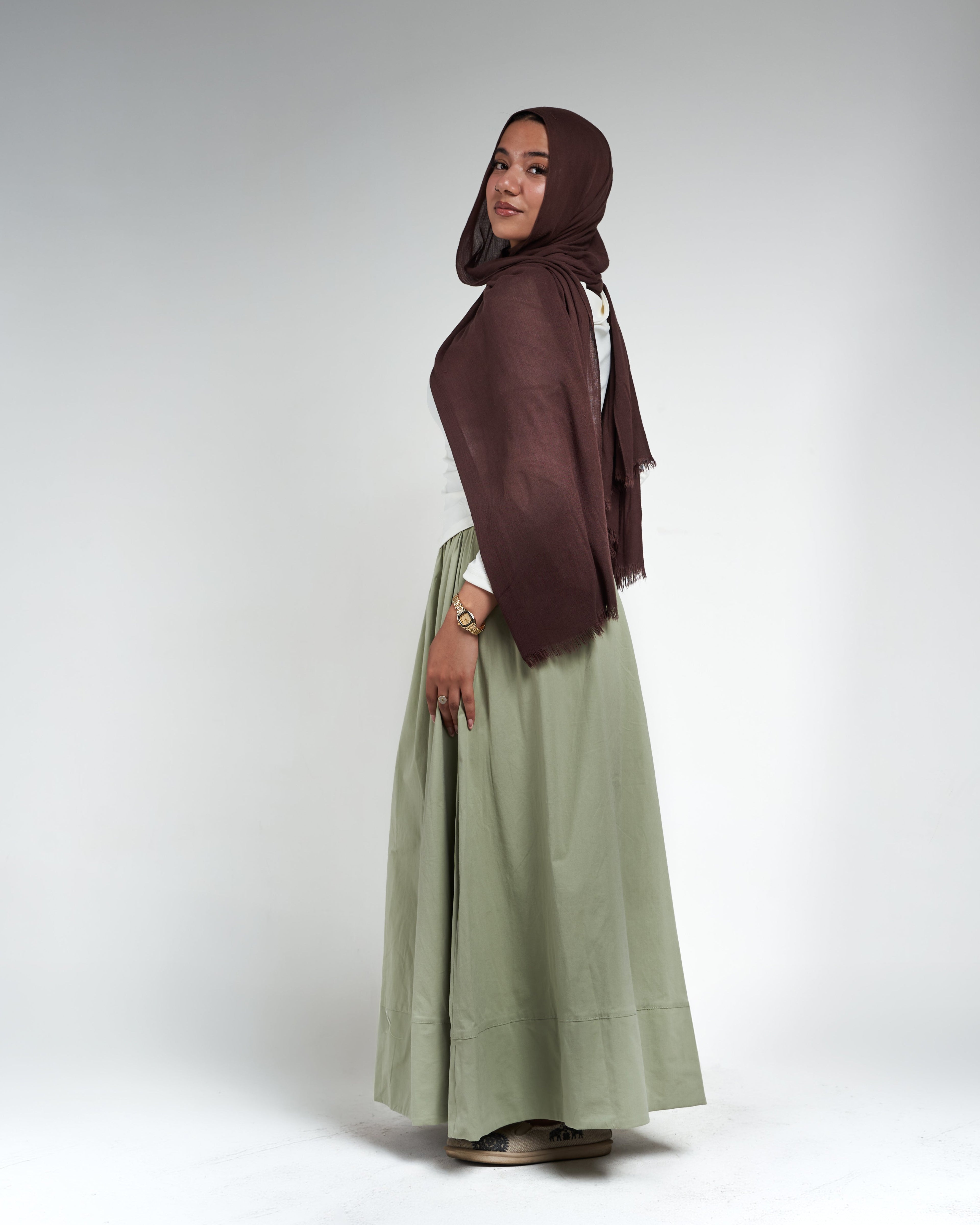 Poplin Skirt - Sage Green