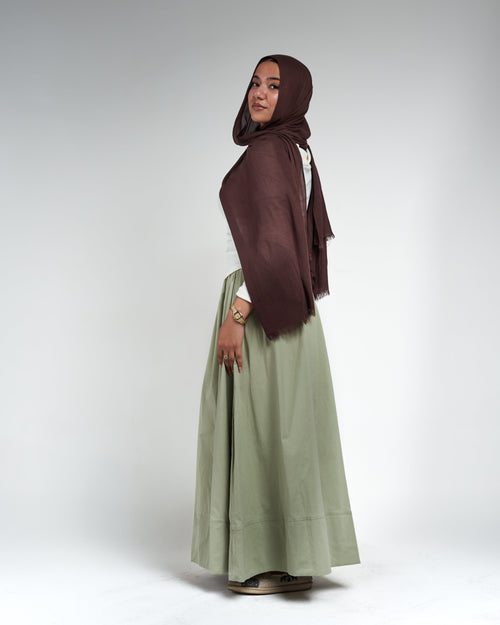 Poplin Skirt - Sage Green
