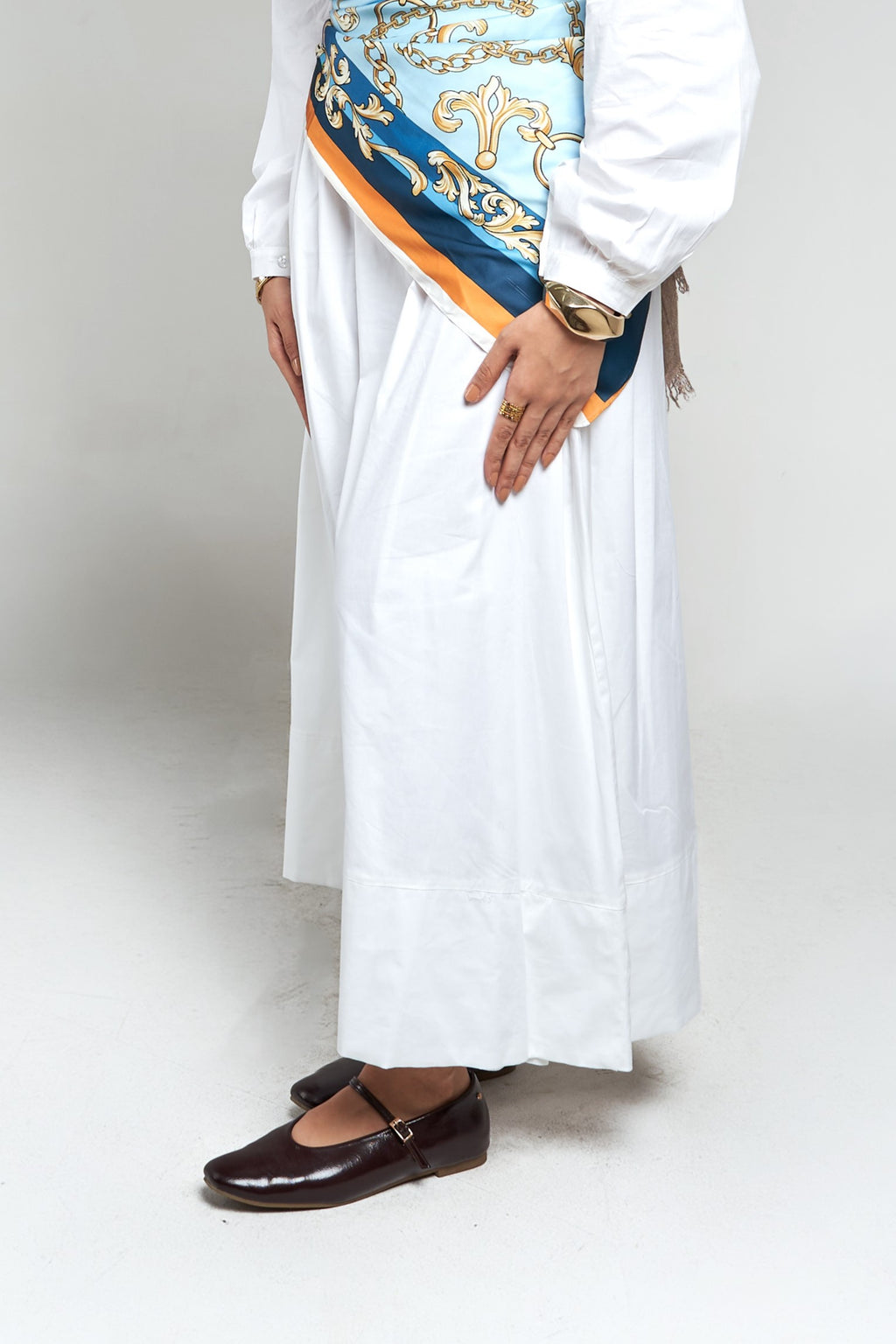 Poplin Skirt - White