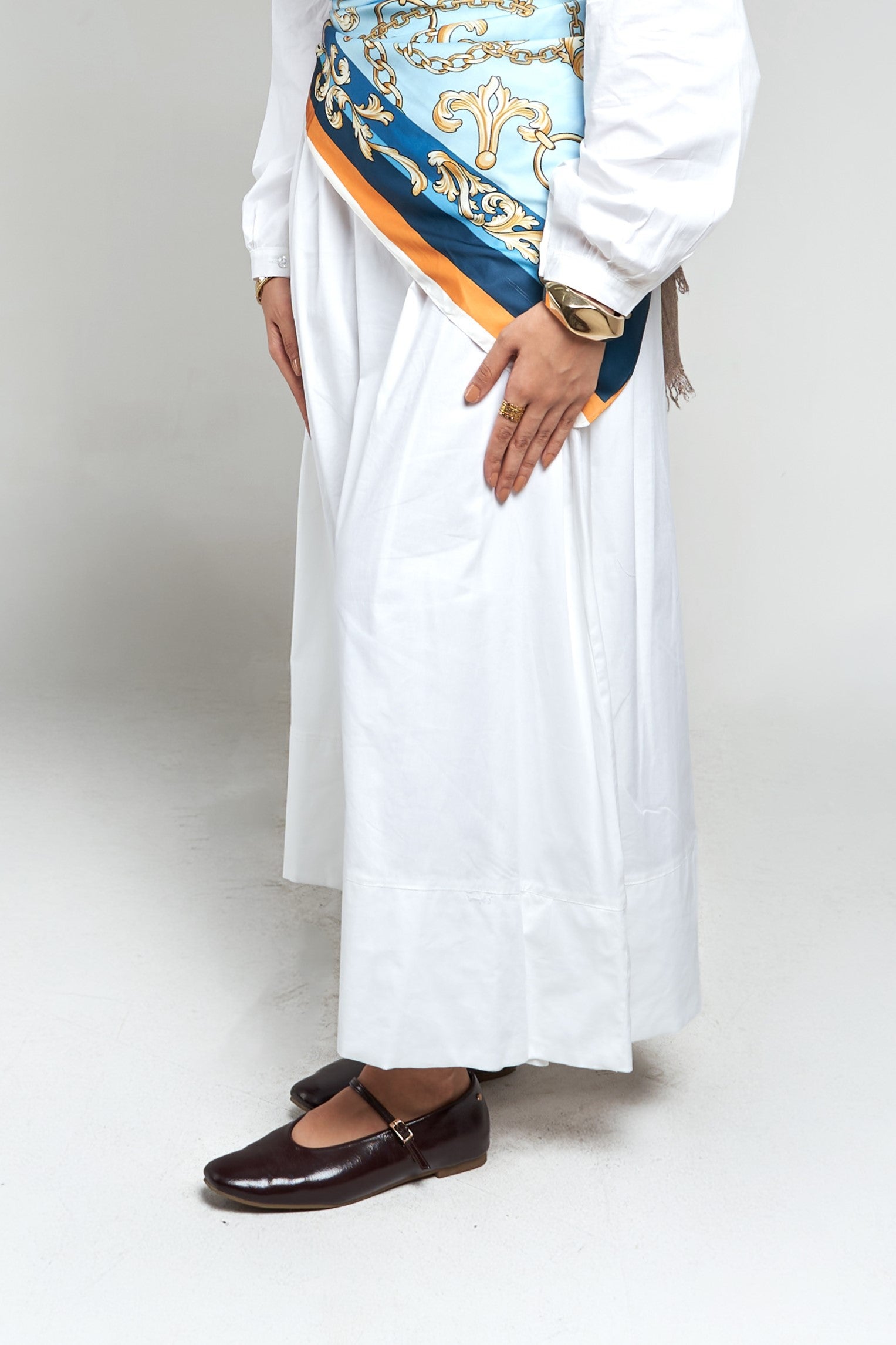 Poplin Skirt - White