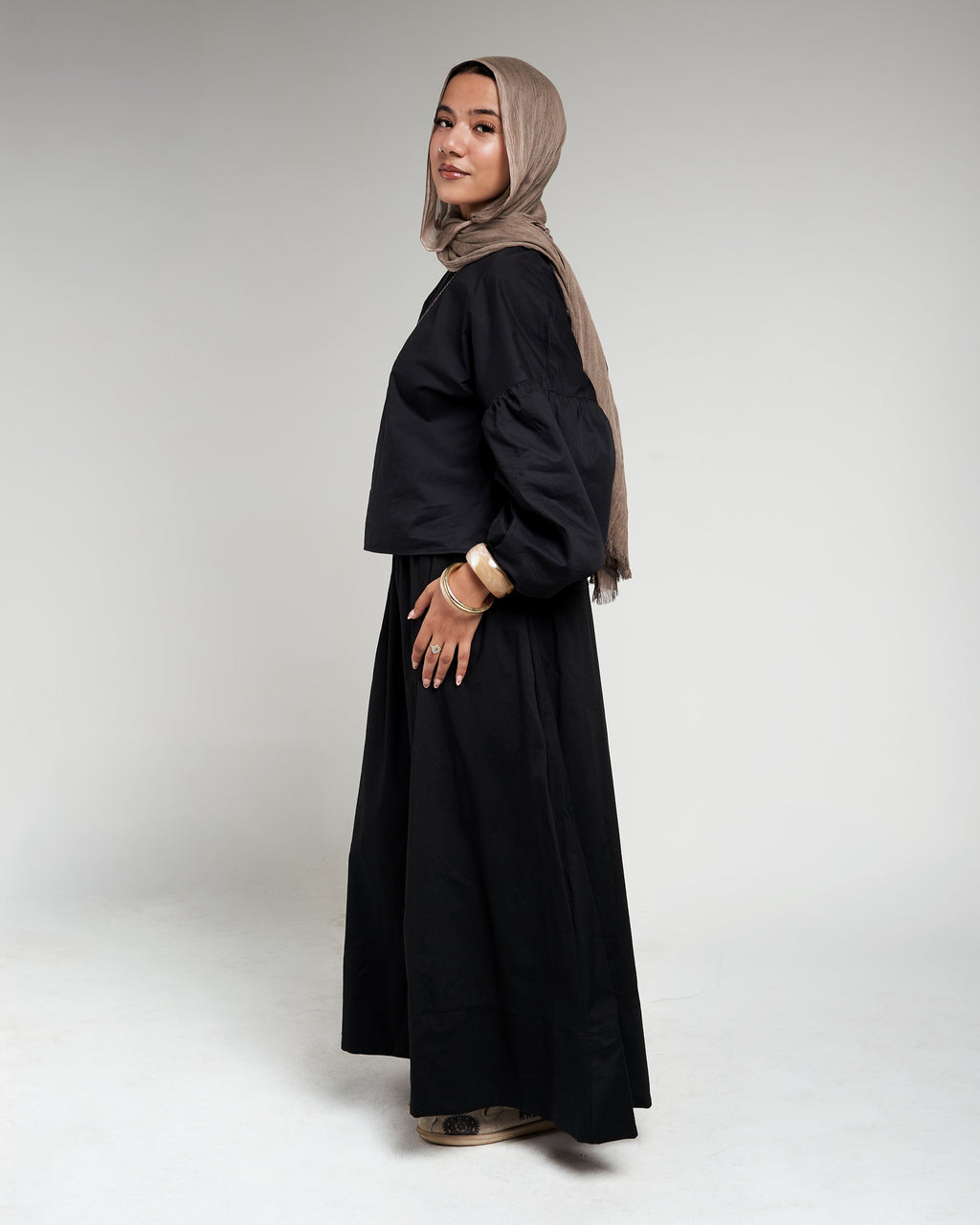 Poplin Skirt - Black